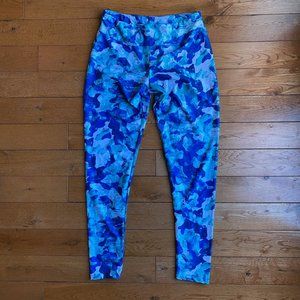 Blue Camo Athletic Leggings